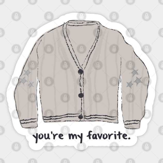 Favorite Sweater Sticker by fashionsforfans